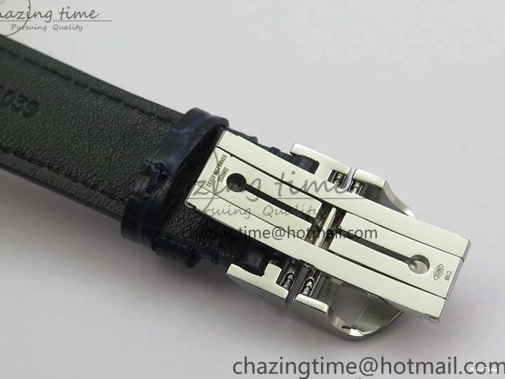 MIROTIME 0409 Packable Portuguese IW358304 ZF 1:1 Best Edition SS White Dial Blue Markers on Leather Strap A 7079